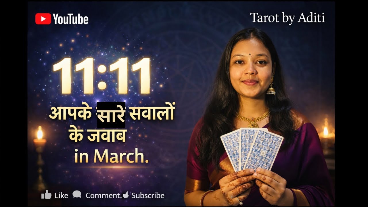 11:11 – आपके सारे सवालों के जवाब in March 🔮 | Divine Message 🍀 | Tarot Reading Hindi ✨
