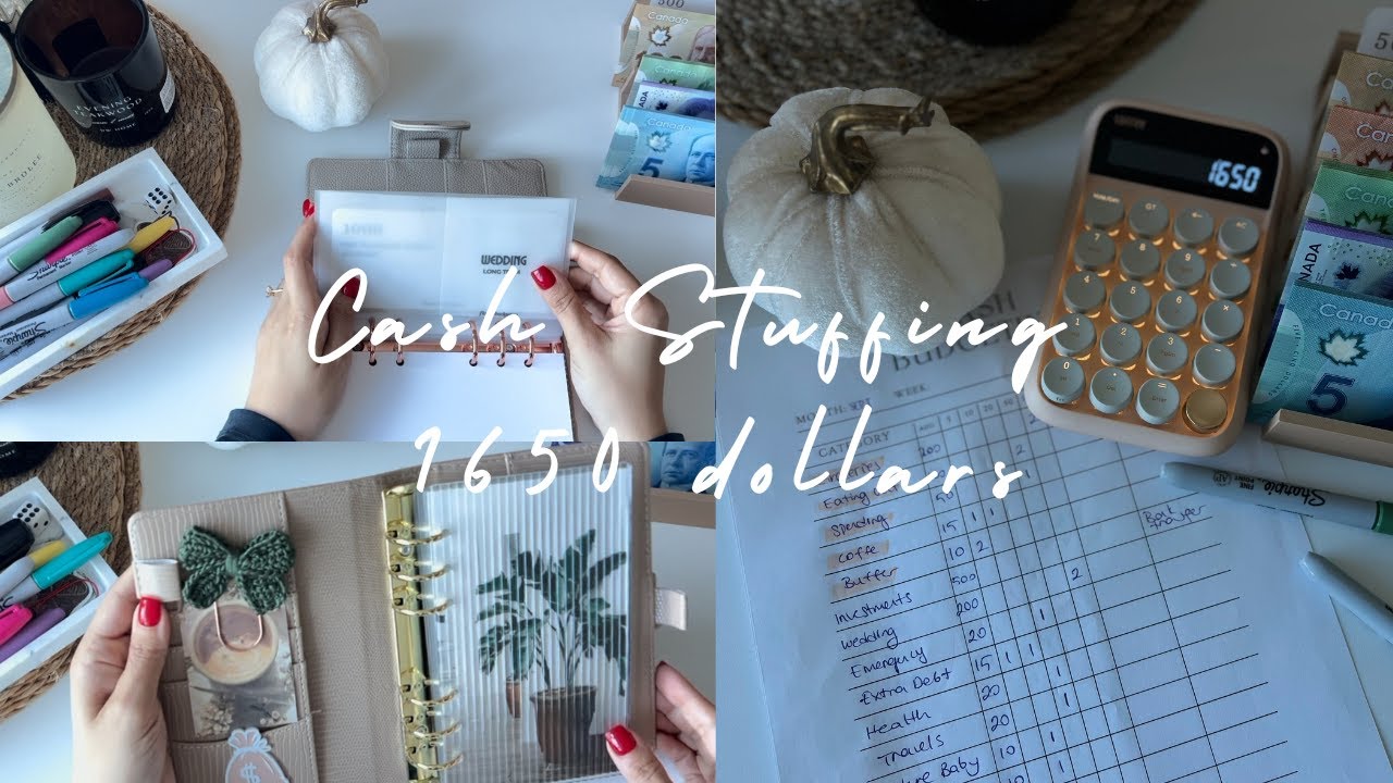 Cash Envelope Stuffing - 1650 Dollars - Canadian Currency- SEPT second Paycheck