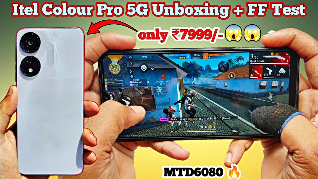 itel Colour Pro 5G Unboxing With Free Fire Test || itel Colour Pro Best Gaming Smartphone Under ₹10k
