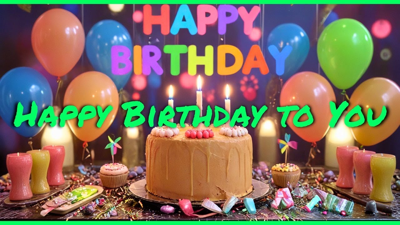 Happy Birthday to You | Lyric Video | AI Pop Music