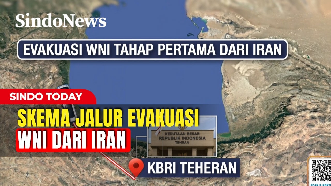 Skema Jalur Evakuasi WNI Tahap Pertama dari IRAN | Sindo Today | 08/03