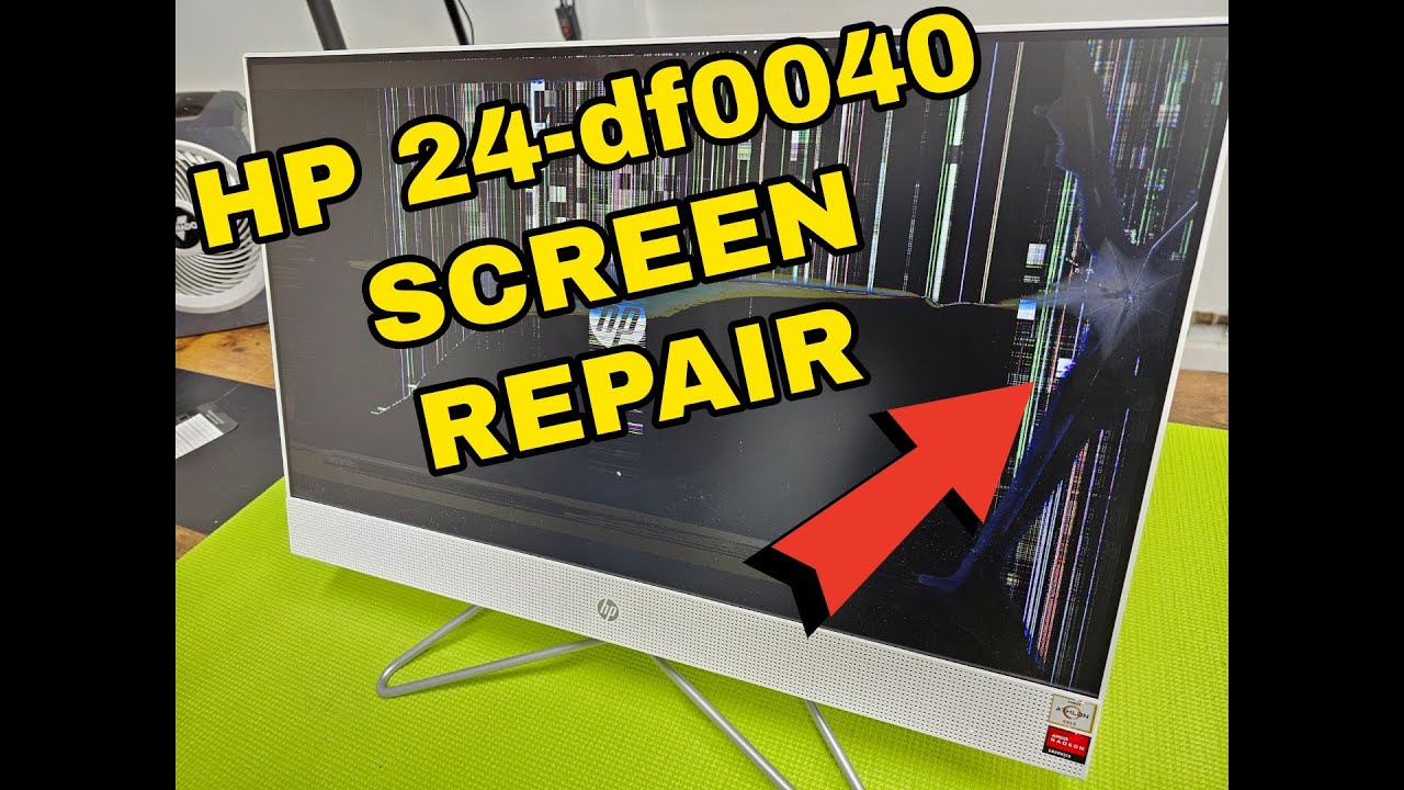 HP 24-D 24-DF0040 All-in-One Computer Touch Screen Replacement (Full Repair Guide)