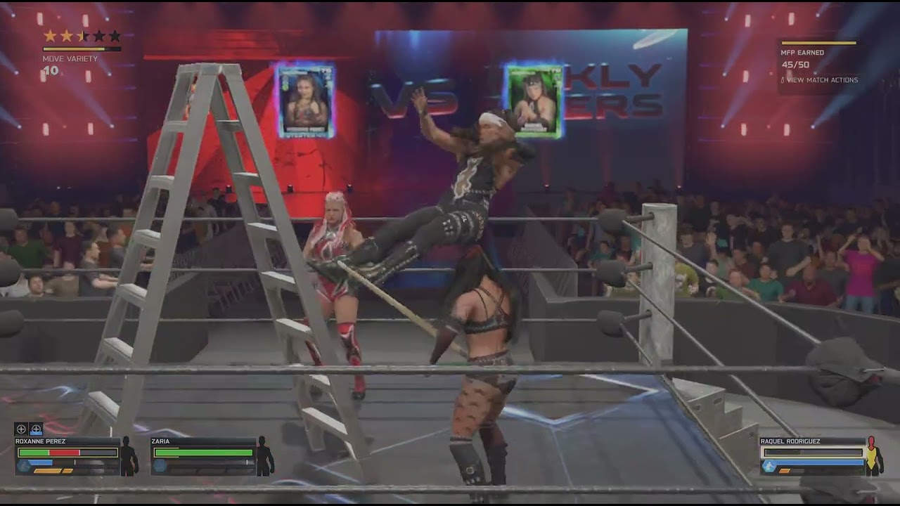 WWE 2K26 ROXANNE PEREZ 🆚 RAQUEL RODRIGUEZ LADDER MATCH!!