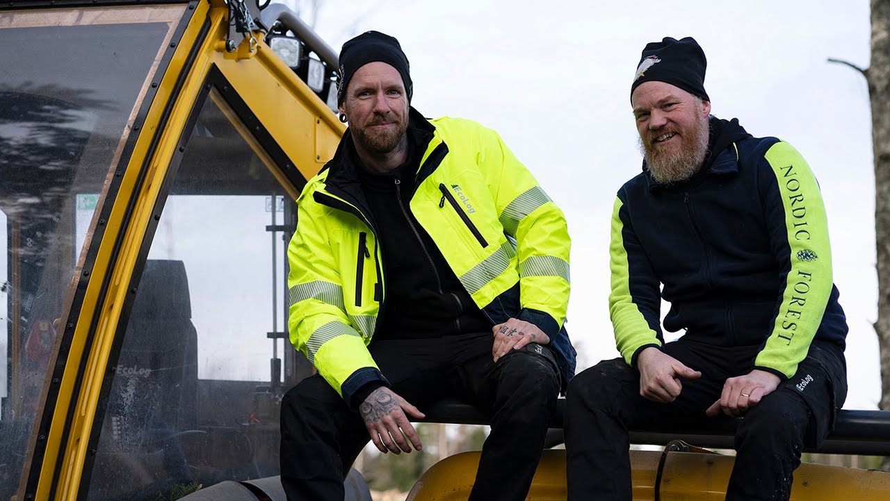 Eco Log visits Krycklinge Skog - harvester 590F