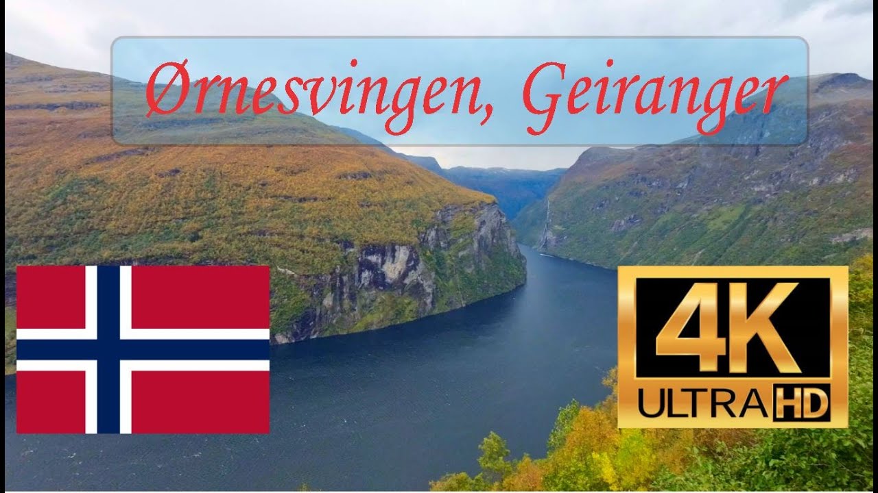 Drive to Ørnesvingen, Geiranger Norway | 4K UHD
