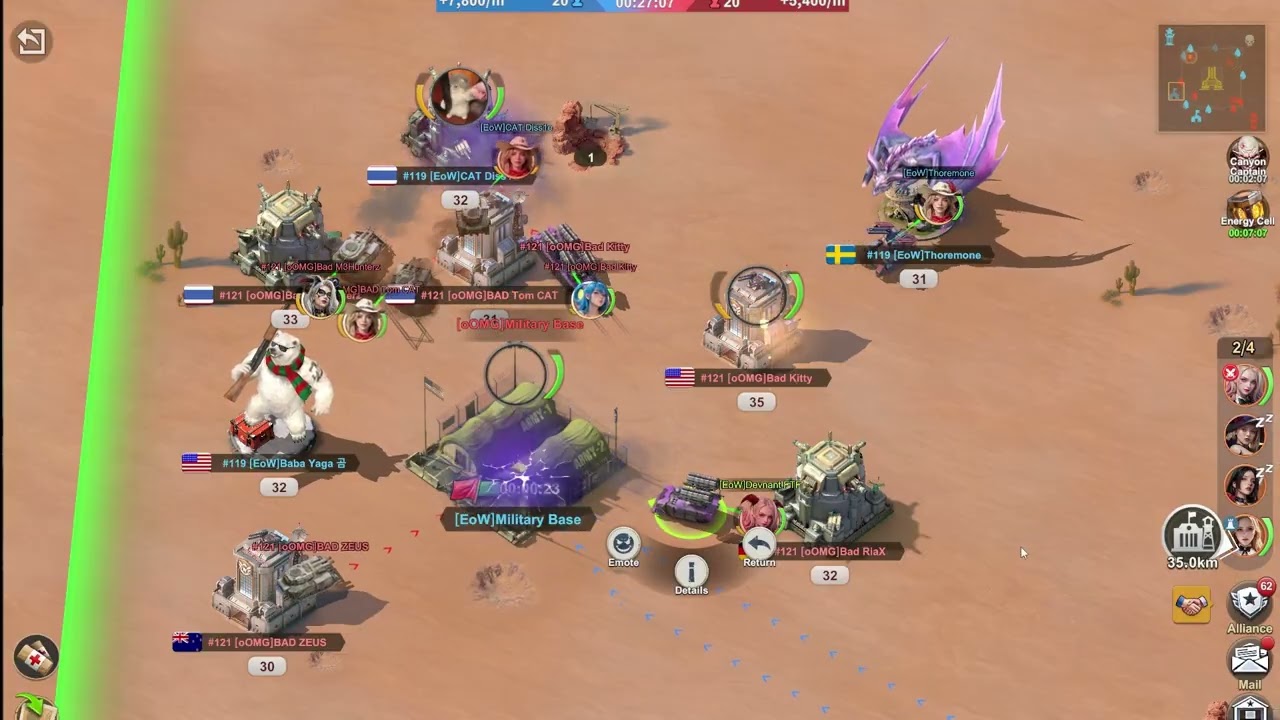 Canyon Clash - 119 EoW vs 121 oOMG