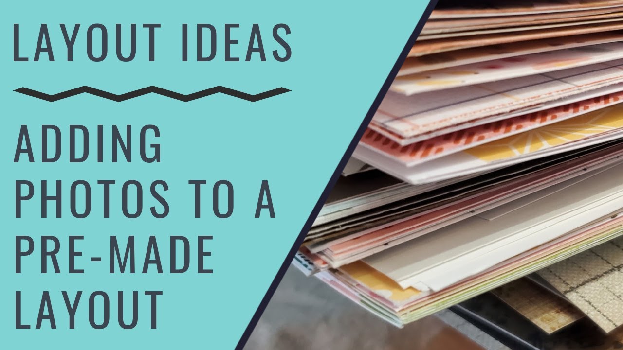 Scrapbook Challenge | How to Add Photos to a Pre-Made Layout