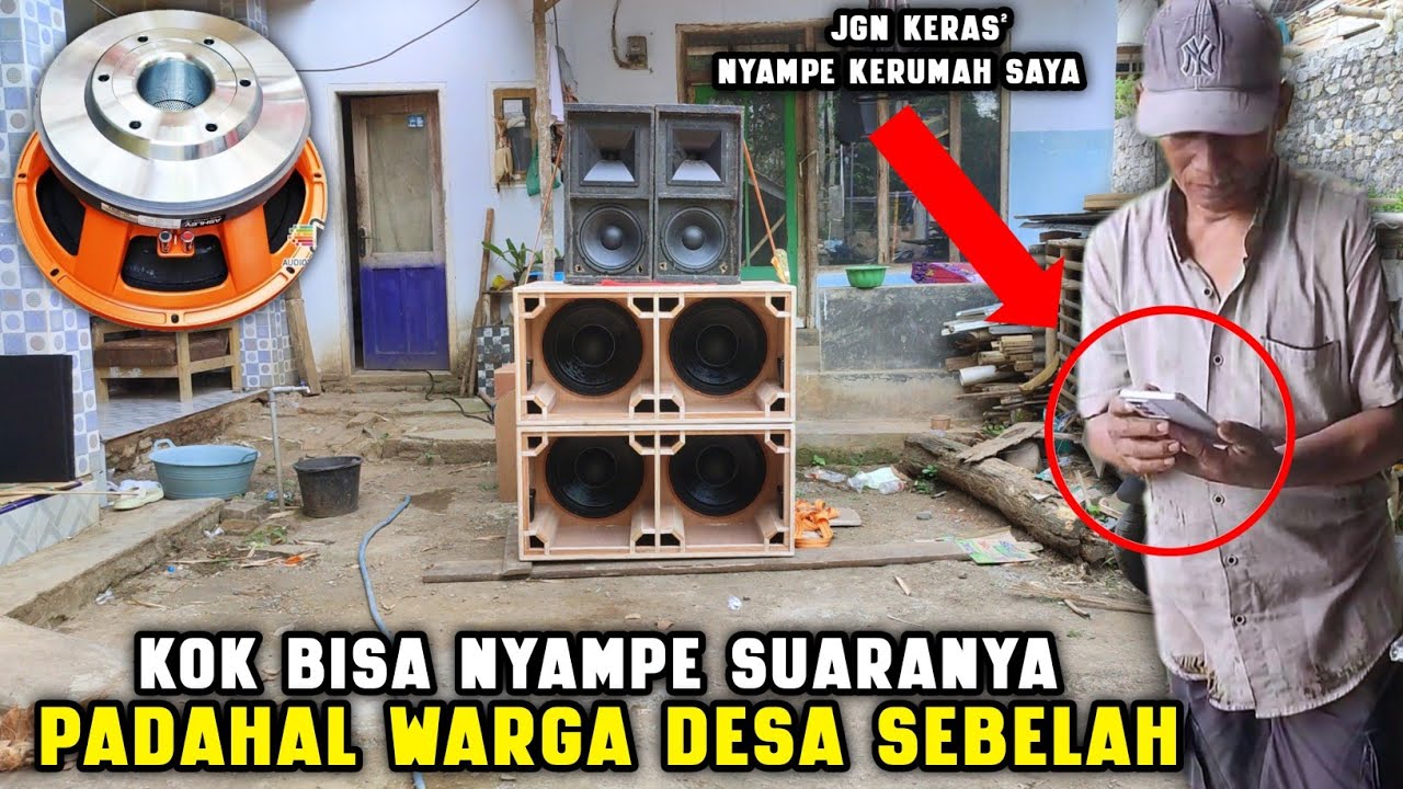 Dikira Sound Horeg !! Sampe Warga Desa Sebelah Telpon Padahal Cuma Ashley Orange 15 inch