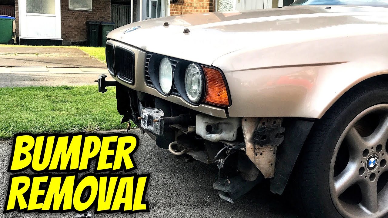 How To Remove A BMW E34 Front Front Bumper