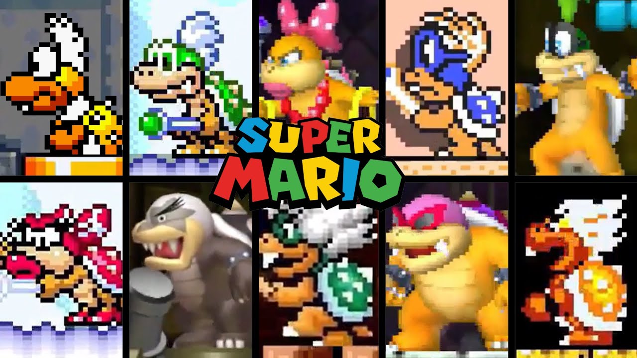 SUPER MARIO SERIES - All Koopaling Battles (1988-2024)
