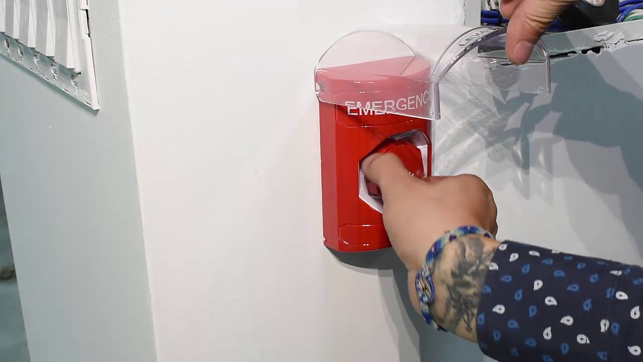 Instalación estación manual para desactivar control de acceso