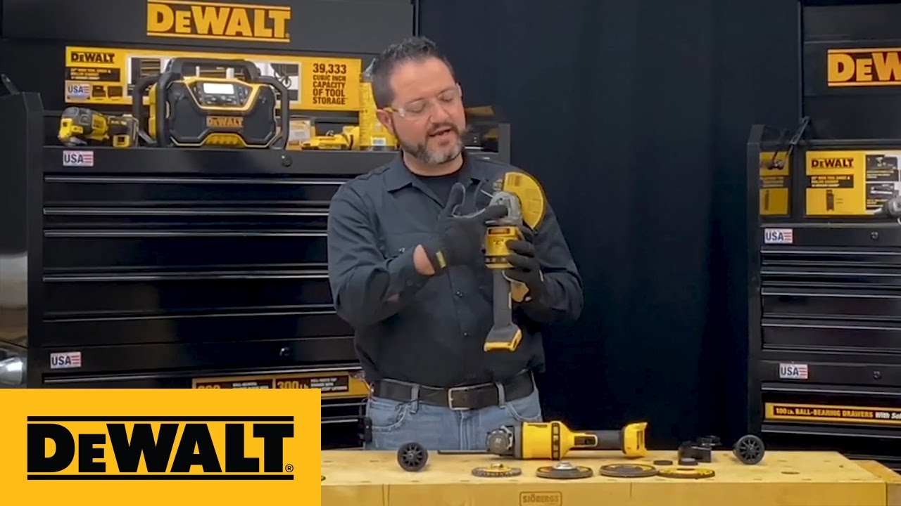 DEWALT® Product Guide - Grinder Guard and Wheel Installation