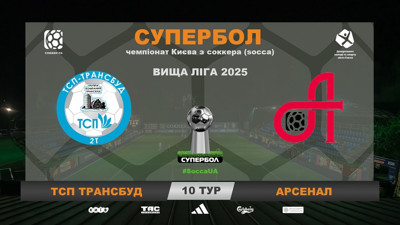 ВІДЕОЗВІТ I ТСП ТРАНСБУД 4-2 АРСЕНАЛ І Чемпіонат Києва з соккеру (socca)