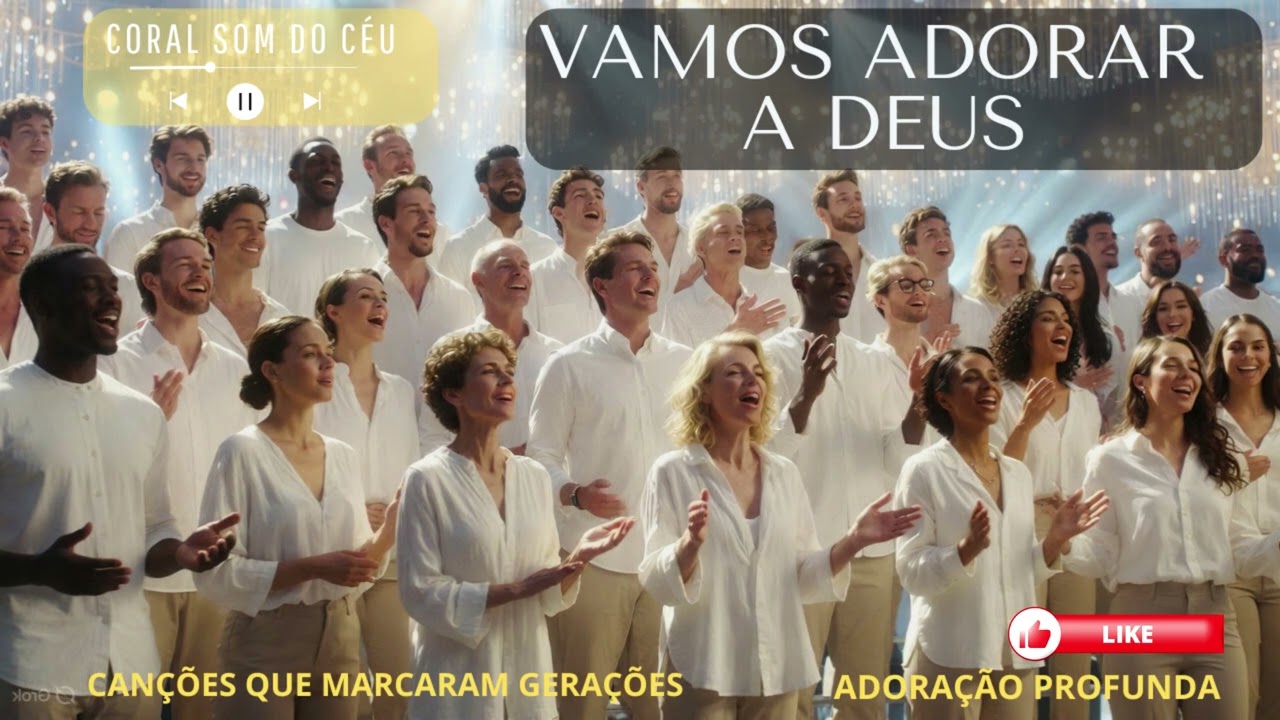 VAMOS ADORAR A DEUS   CORAL SOM DO CÉU - CANÇÃO POPULARIZADA NA VOZ DE LUIZ DE CARVALHO ANOS 70/80