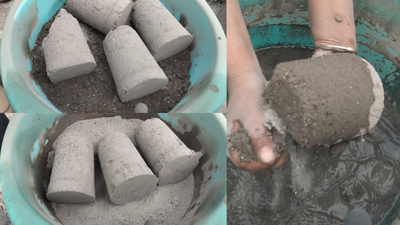 Asmr - All texture mix texture crumbling in water 💦💦