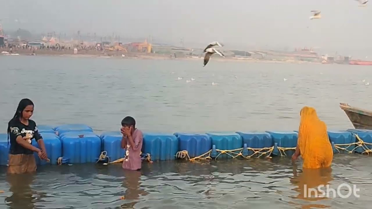 Ganga snan video prayagraj today 2026
