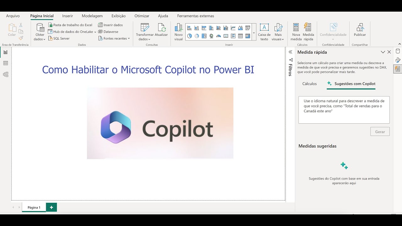 Como habilitar o Copilot no Power BI Desktop