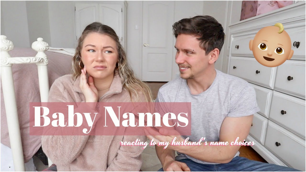 REACTING TO BABY NAMES MY HUSBAND LOVES!
