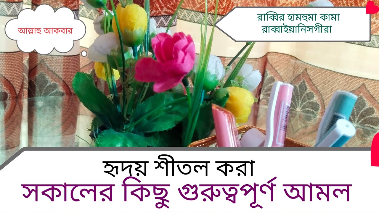 সকালের শুরুটা হোক হৃদয় শীতল করা এবং বরকতময়