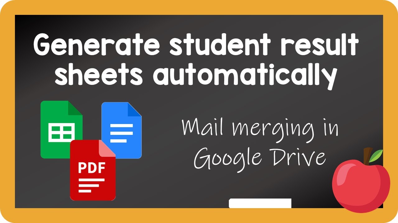 Generate students results automatically in Google Drive
