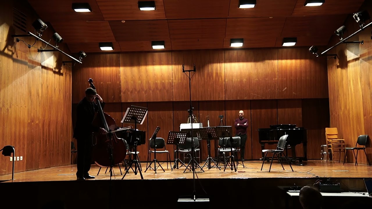 Grey, for solo double bass by Spyros Tsilibaris