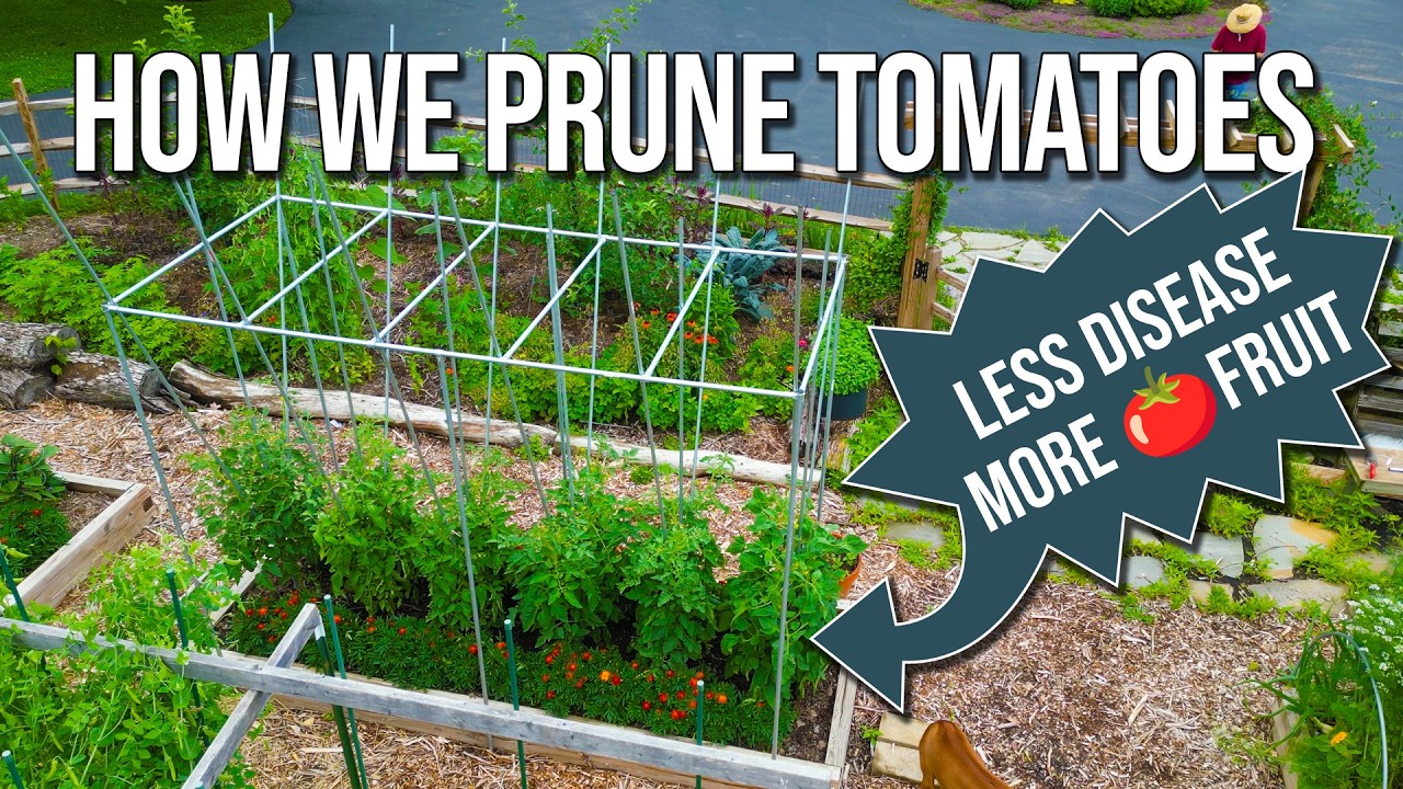How we prune tomatoes: more fruit 🍅 & less disease