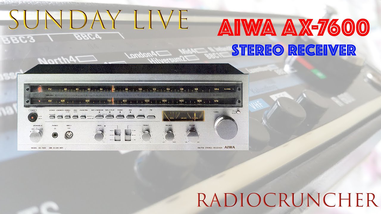 Sunday LIVE: Aiwa AX-7600 Stereo Receiver from 1977