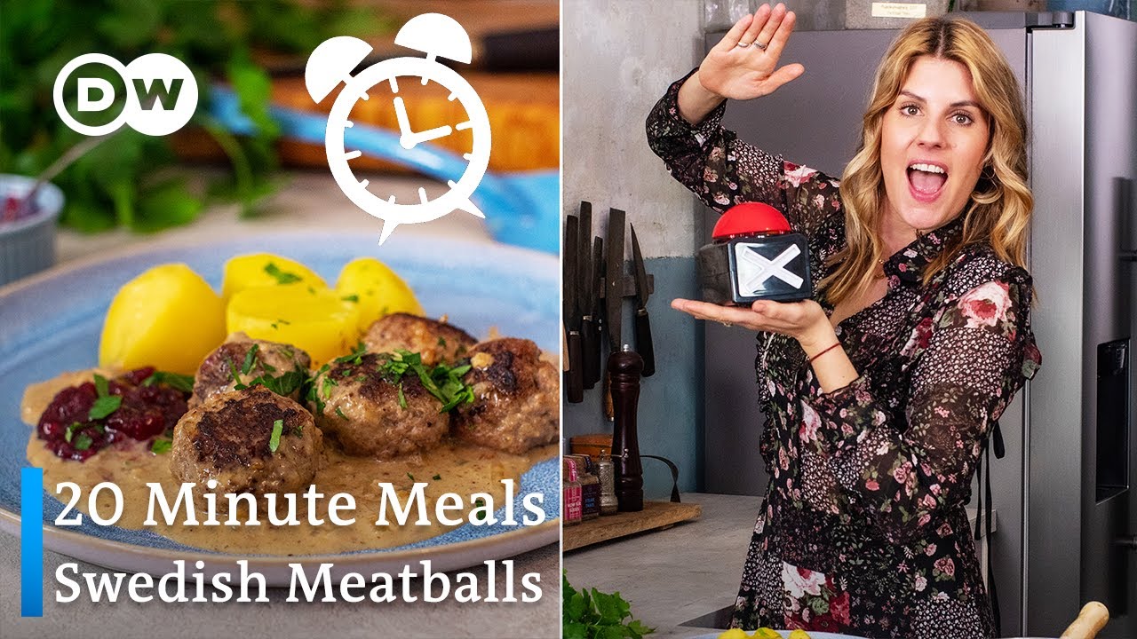 Making Swedish Meatballs (Köttbullar) In Under 20 Minutes | 20 Minute Meals Ep. 1