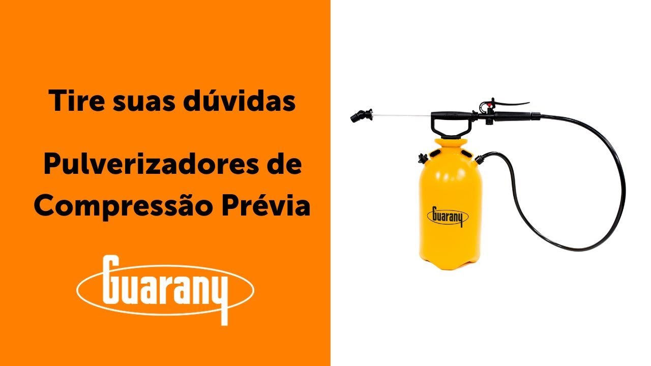 Pulverizador de Compressão Prévia - Dúvidas e manutenção periódica