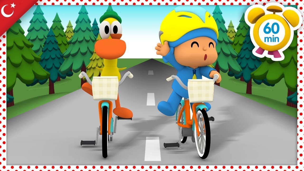 🚴‍♀️ POCOYO TÜRK - Yeni bisikletim [ 60 dakika ] Çocuklar için ÇIZGI FILMLER