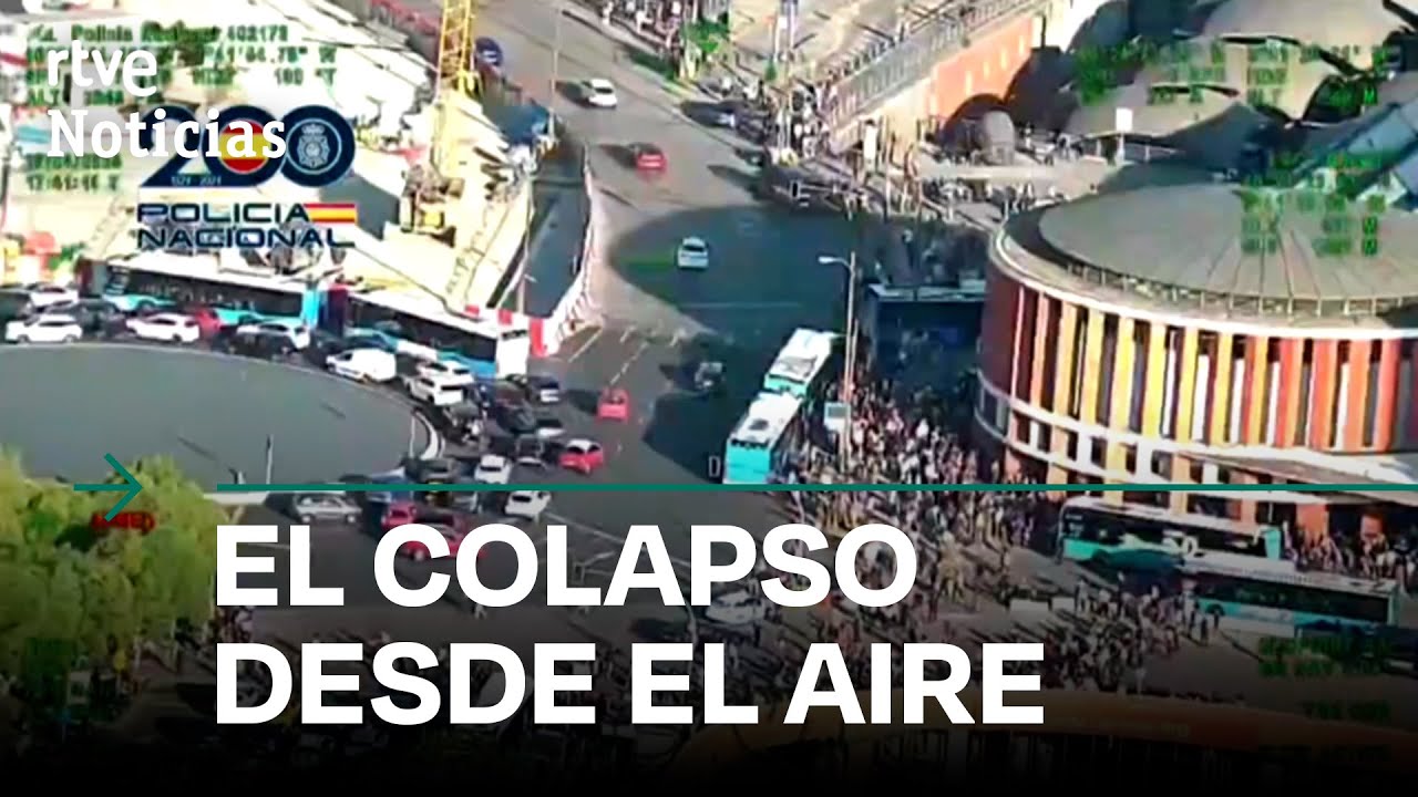 APAG&Oacute;N MASIVO: As&iacute; se VIO desde el AIRE de MADRID el CORTE que afect&oacute; a toda la pen&iacute;nsula | RTVE