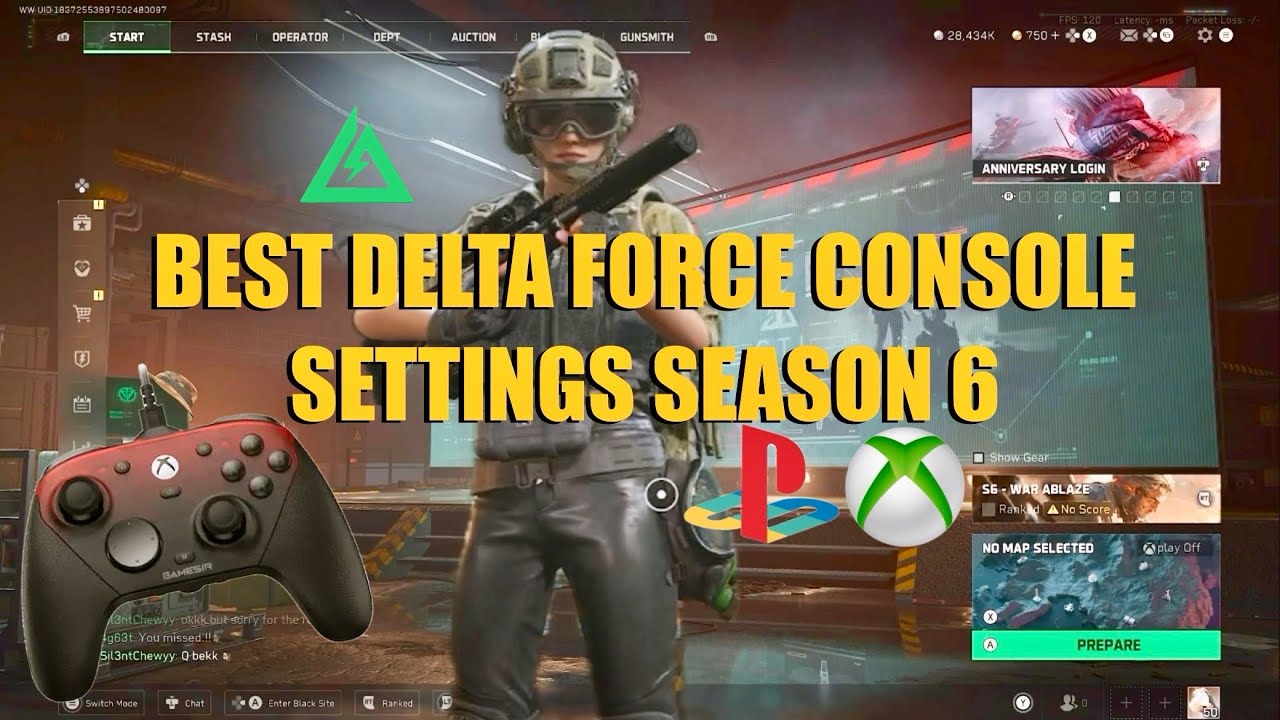 ЛУЧШИЕ настройки контроллера в Delta Force SEASON 6 на консолях (PS5 и XBOX)!