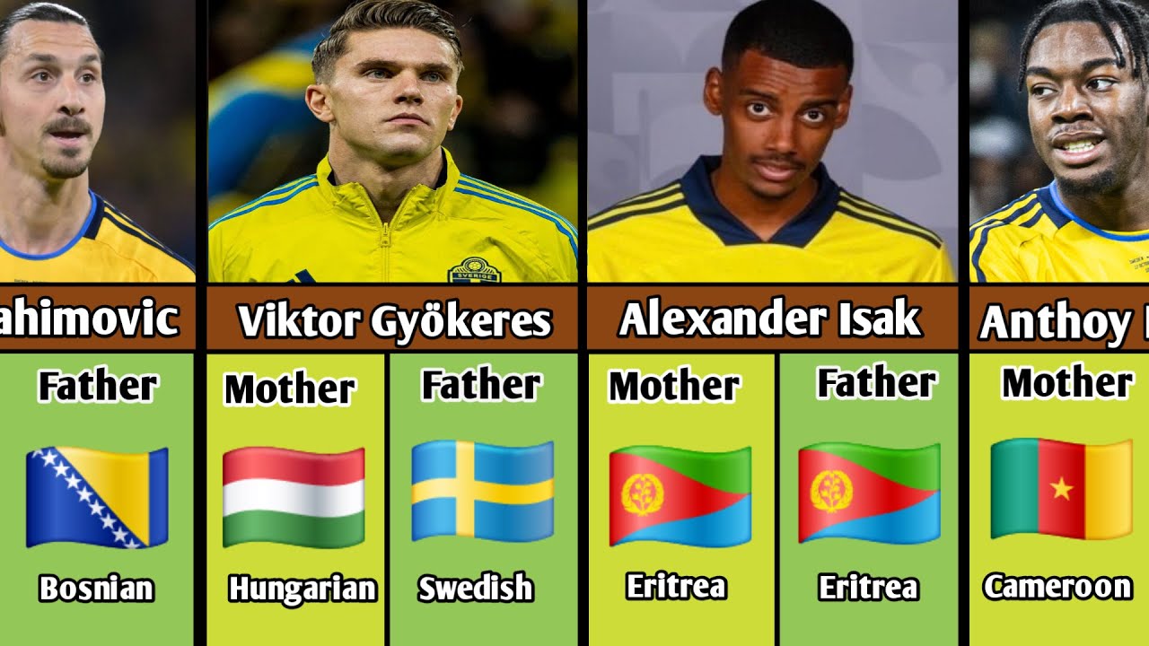 The Real Origins of Swedish Football Stars ⚽