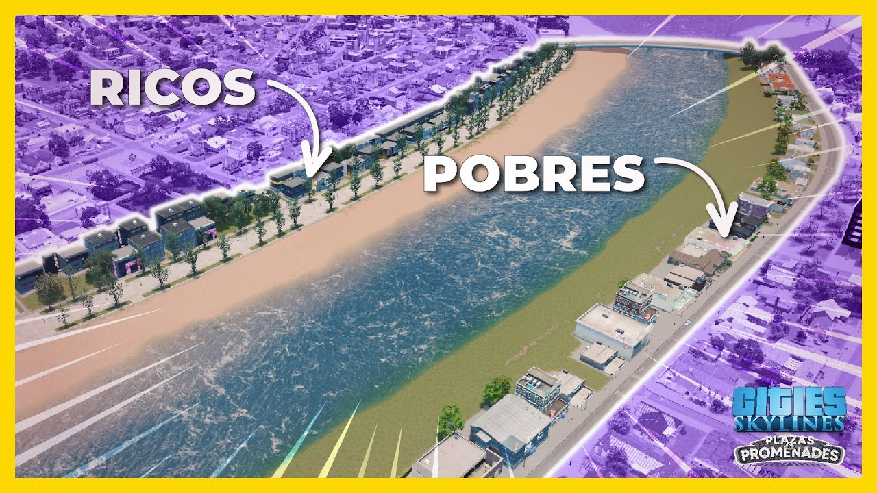 Primer distrito peatonal residencial 🤑 #4 | Cities Skylines - Plazas & Promenades