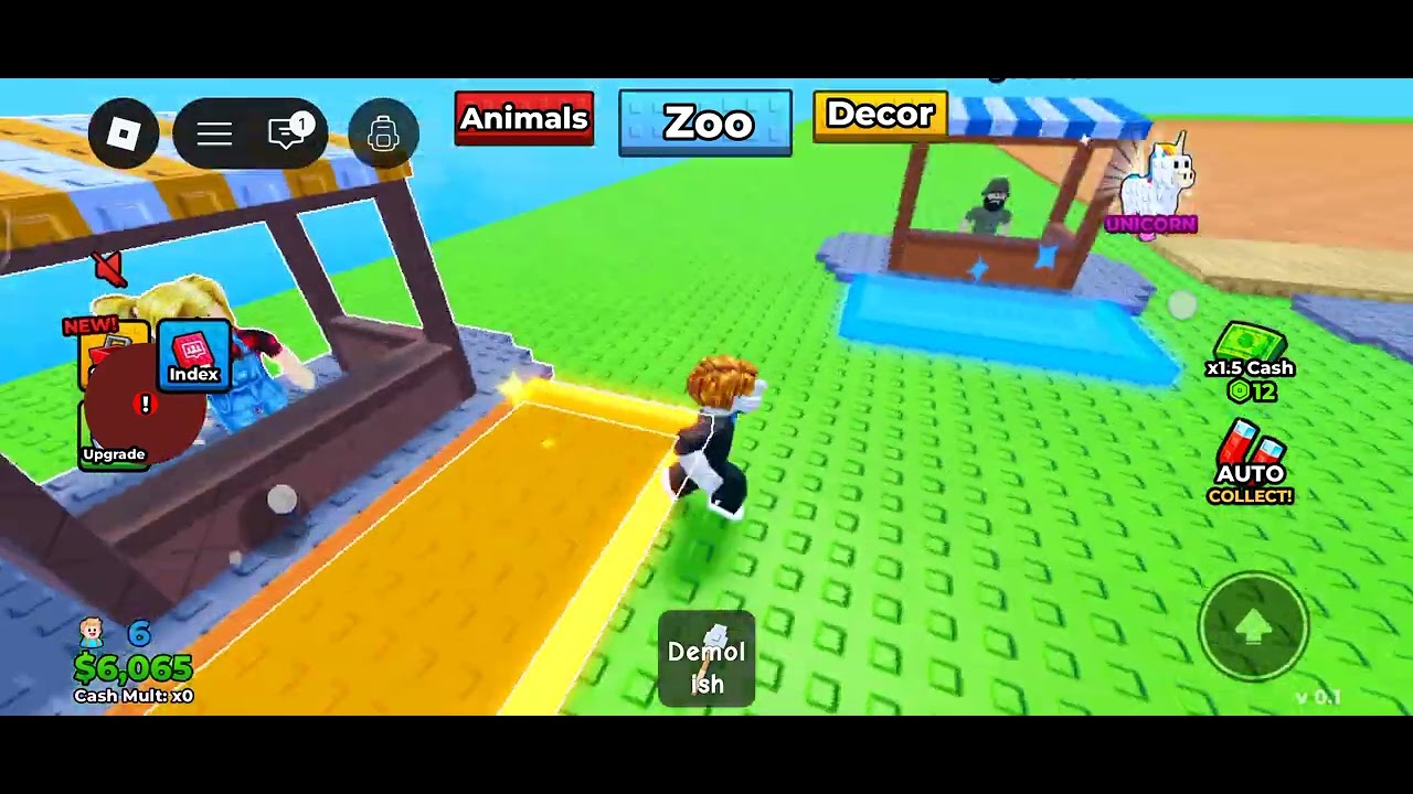 I created my own zoo in Roblox 