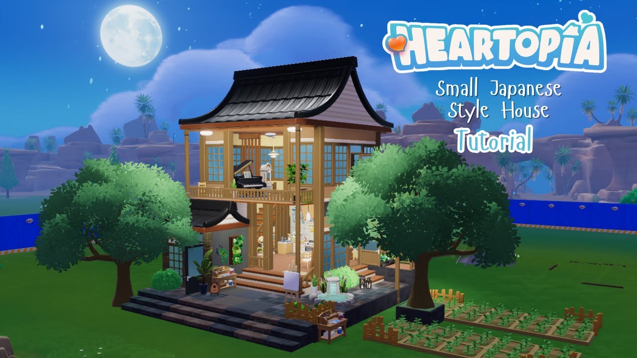 Small Cozy Japanese Style House 🌸 || Heartopia (Tutorial)