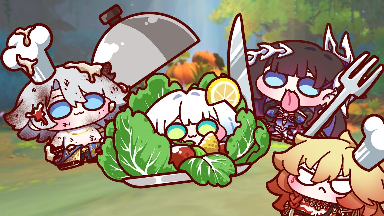 The culinary showdown between Mydei and Phainon! Hysilens taste Caesar salad!