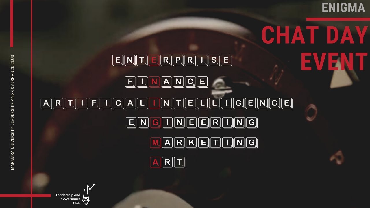 Chat Day Event - Enigma / Türkiye İş Bankası - Çağlar Gülşeni (ARTIFICIAL INTELLIGENCE)