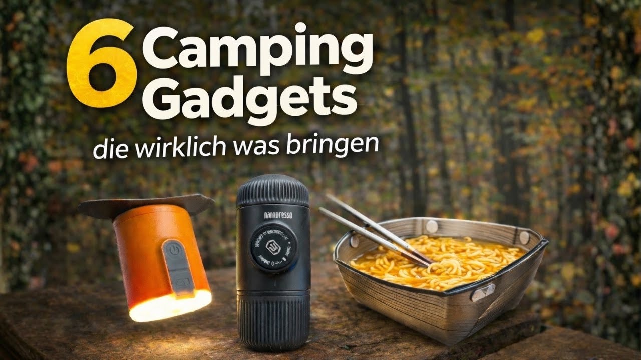 6 Outdoor 🌳 & Camping 🏕️ Gadgets, die den Unterschied machen
