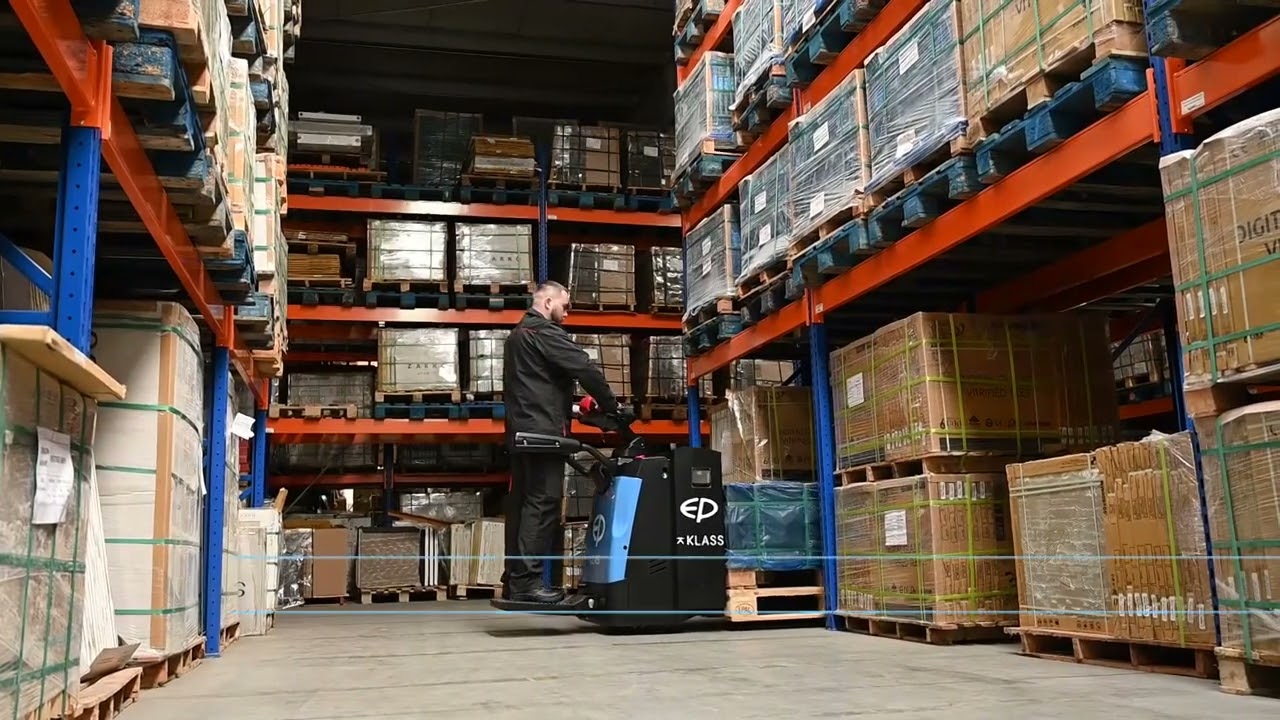 RPL201, Transpalet electric CU PLATFORMA, 2.000 kg., baterie Li-Ion cu incarcare rapida