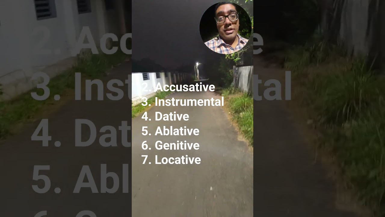 Sunday late evening walk vlog, grammar cases