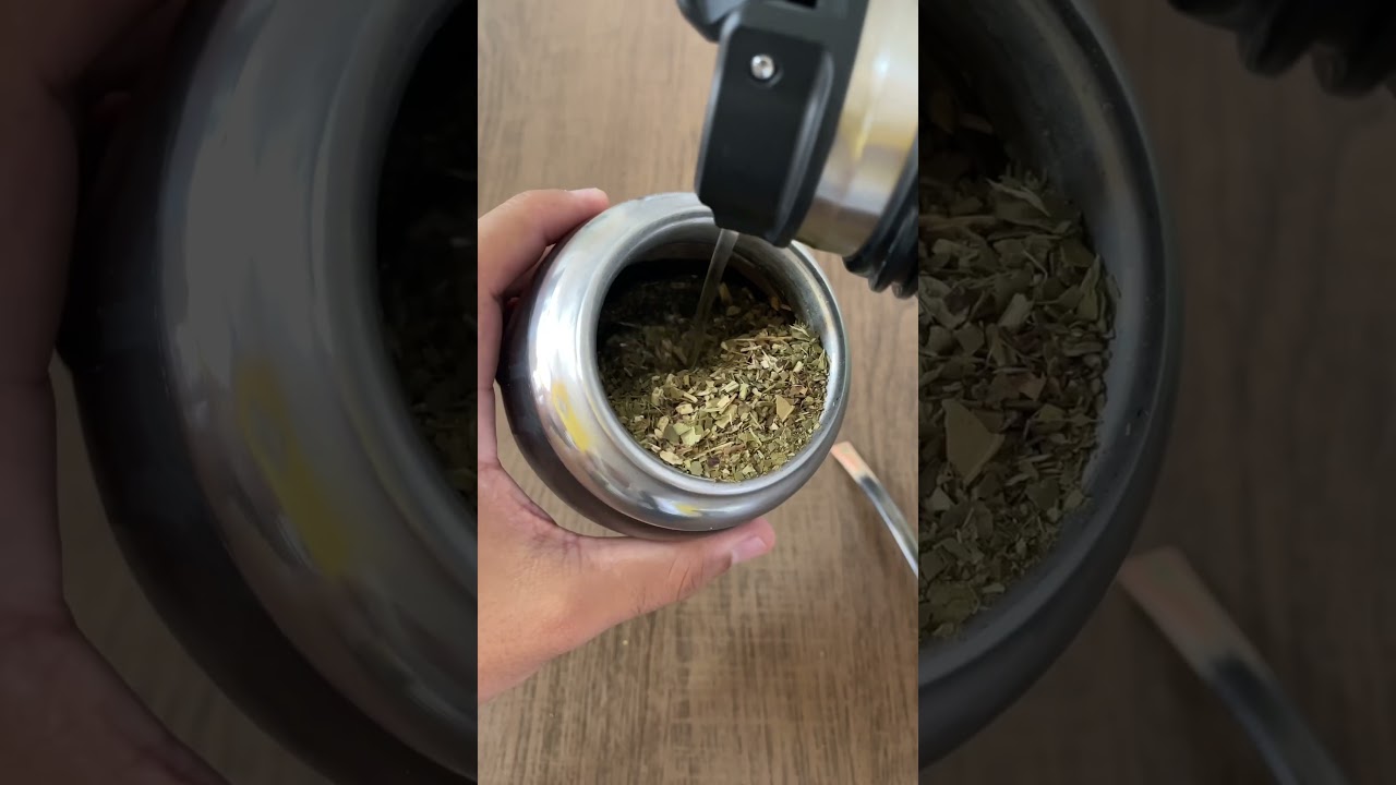 preparing the most pupular drink in South America: