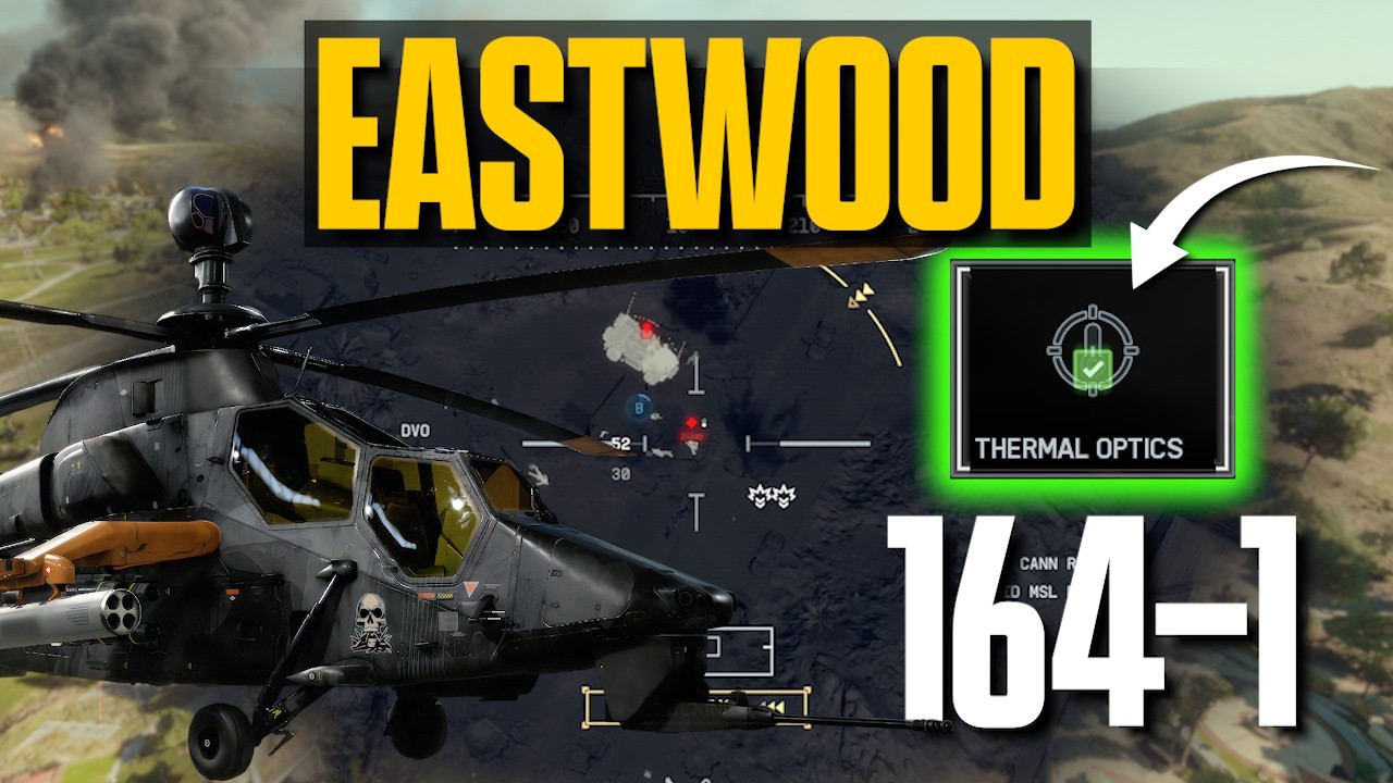 ТЕПЛОВИЗОР СЛОМАН! Геймплей на ударном вертолете 164-1 на карте Eastwood | Battlefield 6