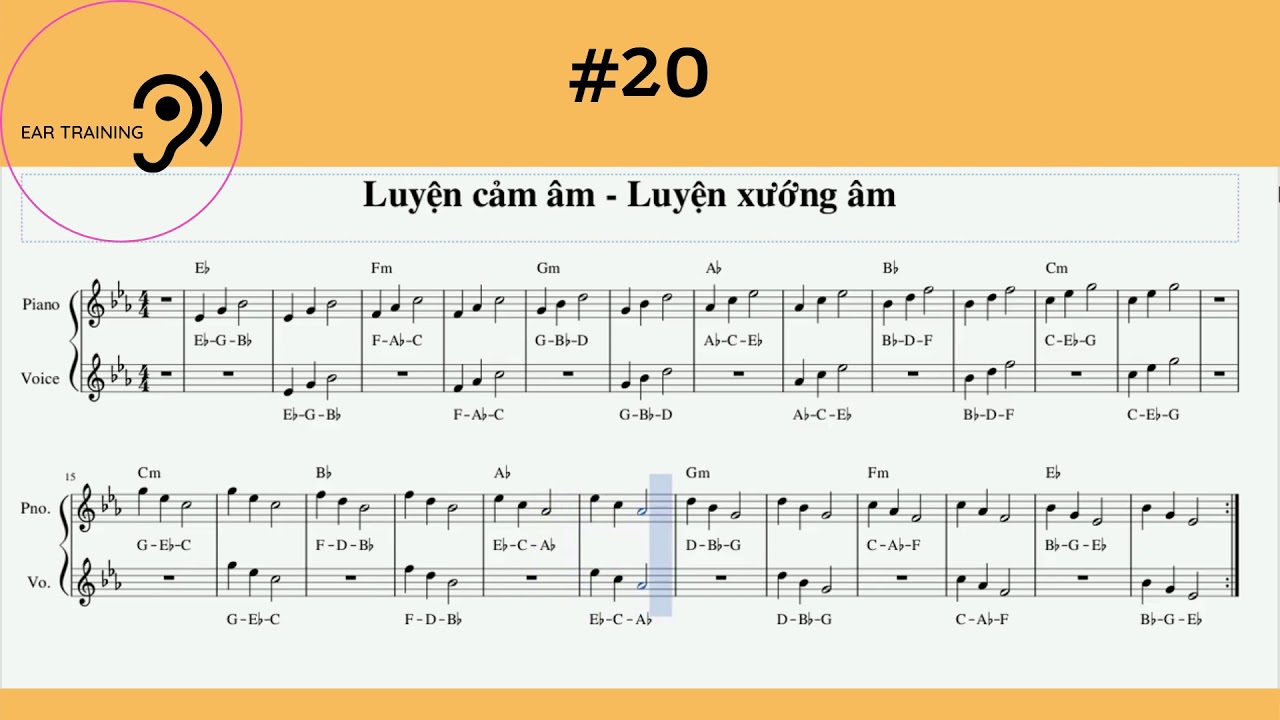 Ear training and Sight-singing (Exercise 20)
