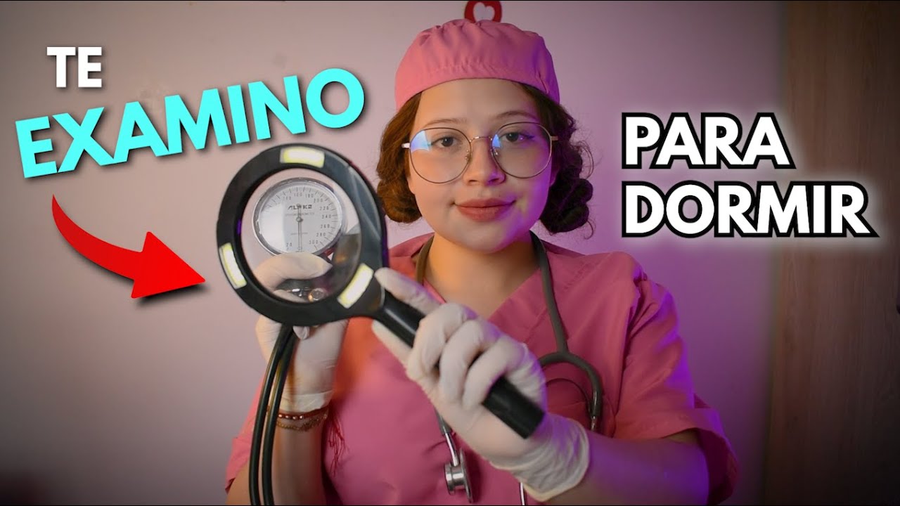 ASMR en ESPAÑOL💗Te HAGO un EXAMEN FISICO 🩺muy  RELAJANTE 👩🏻‍⚕️ ( R0leplay MEDICO)✨Vivalen ASMR