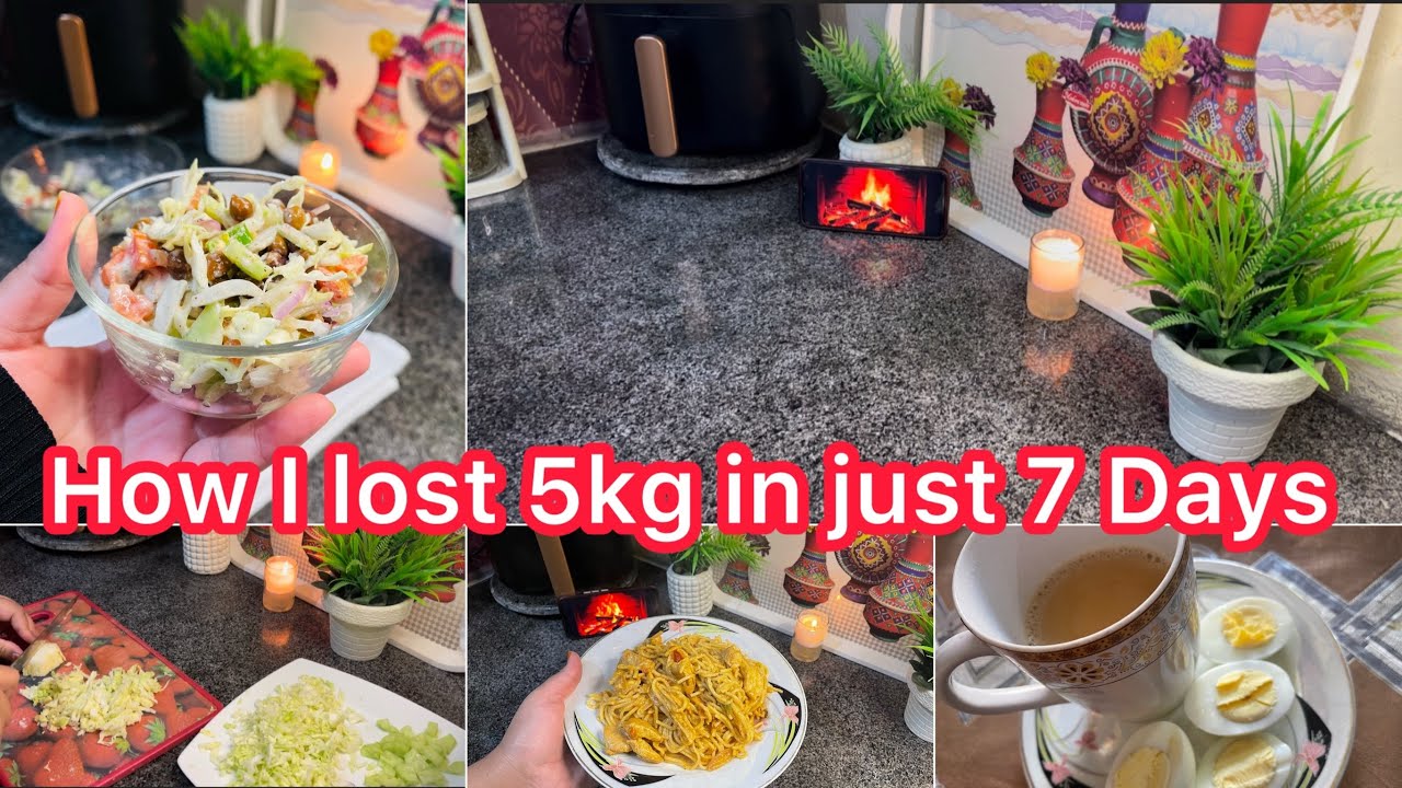 5kg lose weight in just one weak🙊one weak weight lose challenge/ intermittent fasting#vlog g