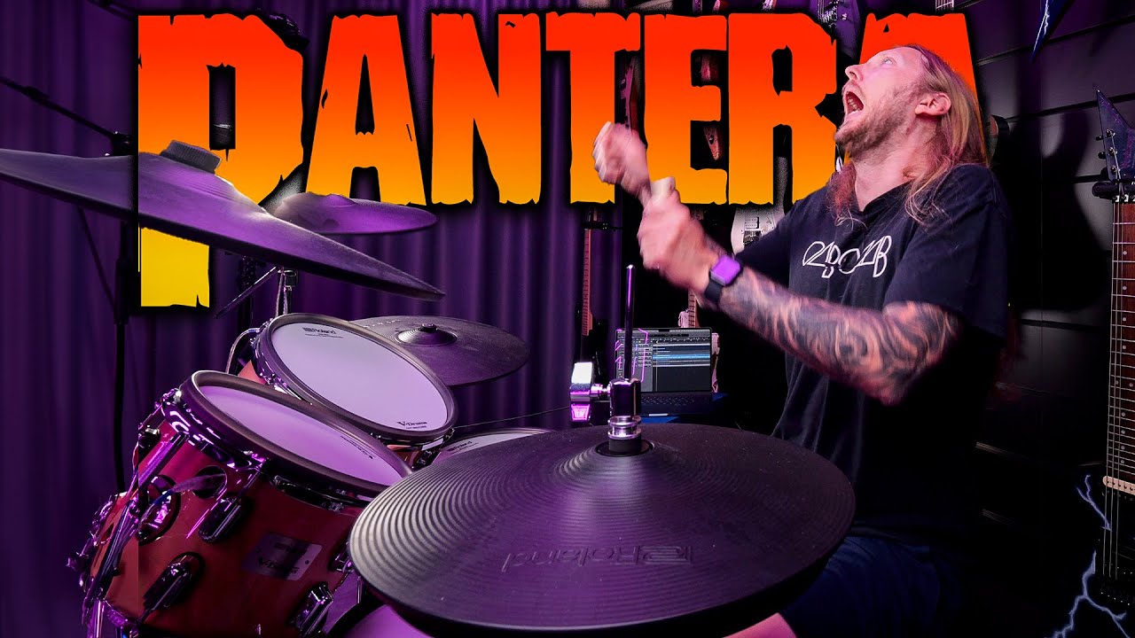 OLA LEARNS PANTERA - Mouth For War Drums