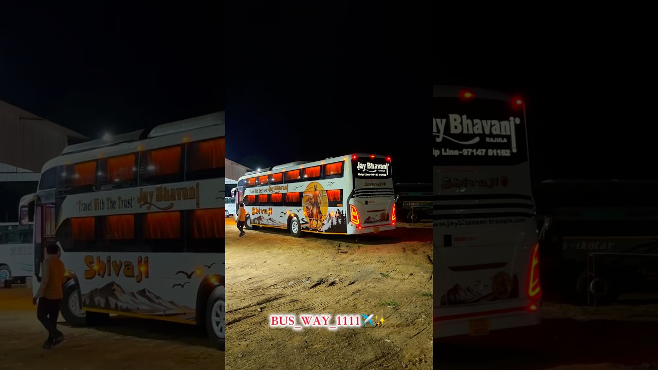 Jay Bhavani Travels AC Luxury Bus✨❤️ || #shorts #viral #trending