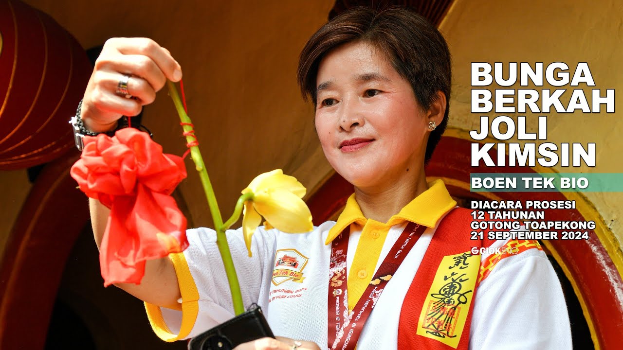 kembang berkah joli kimsin Boen Tek Bio. prosesi 12 tahunan gotong toapekong
