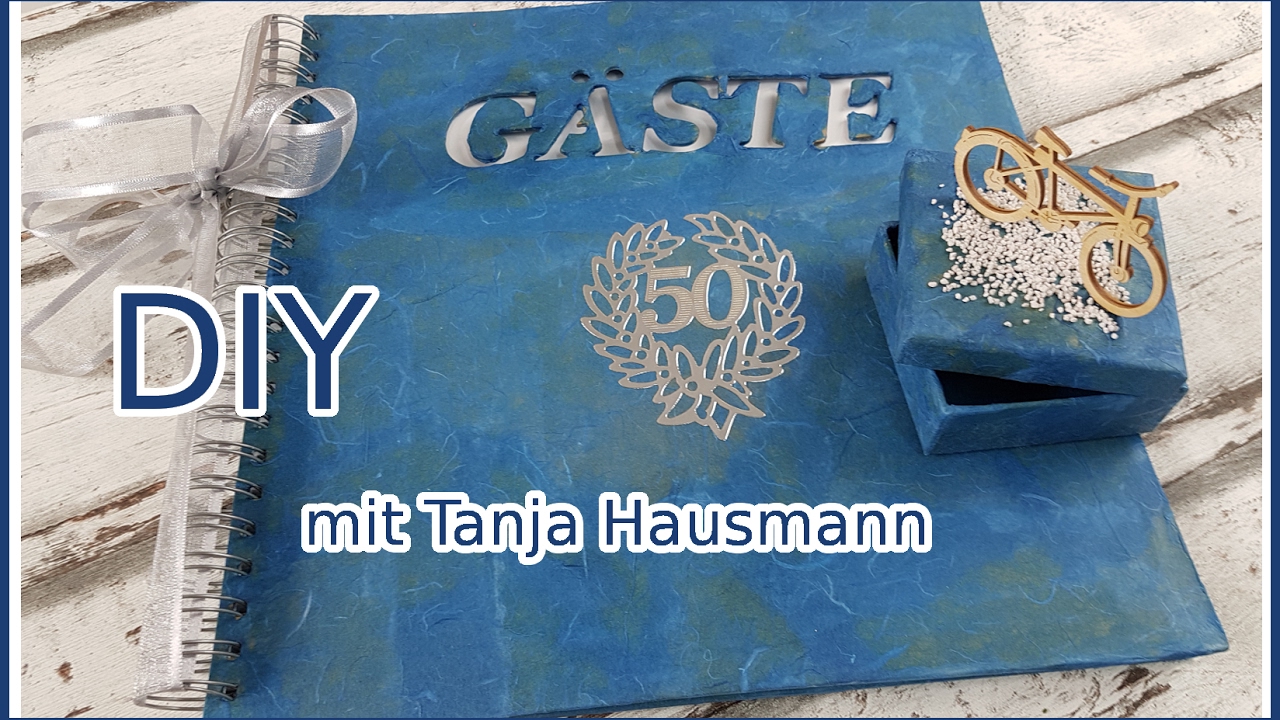 Anleitung G&auml;stebuch und Geschenkdose selber gestalten DIY [Tutorial in deutsch]
